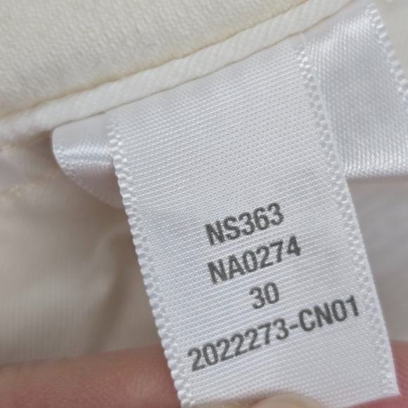 Madewell Jeans Womens 30 Cream High Rise Tapered‎ Denim Office READ - Picture 10 of 16